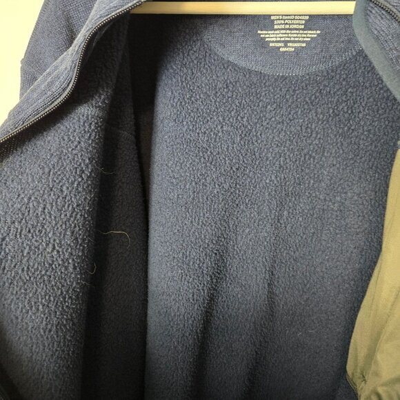 L.L. Bean Men's Size XXL Tall Sweater Fleece Full-Zip Jacket Bright Navy - Picture 6 of 9